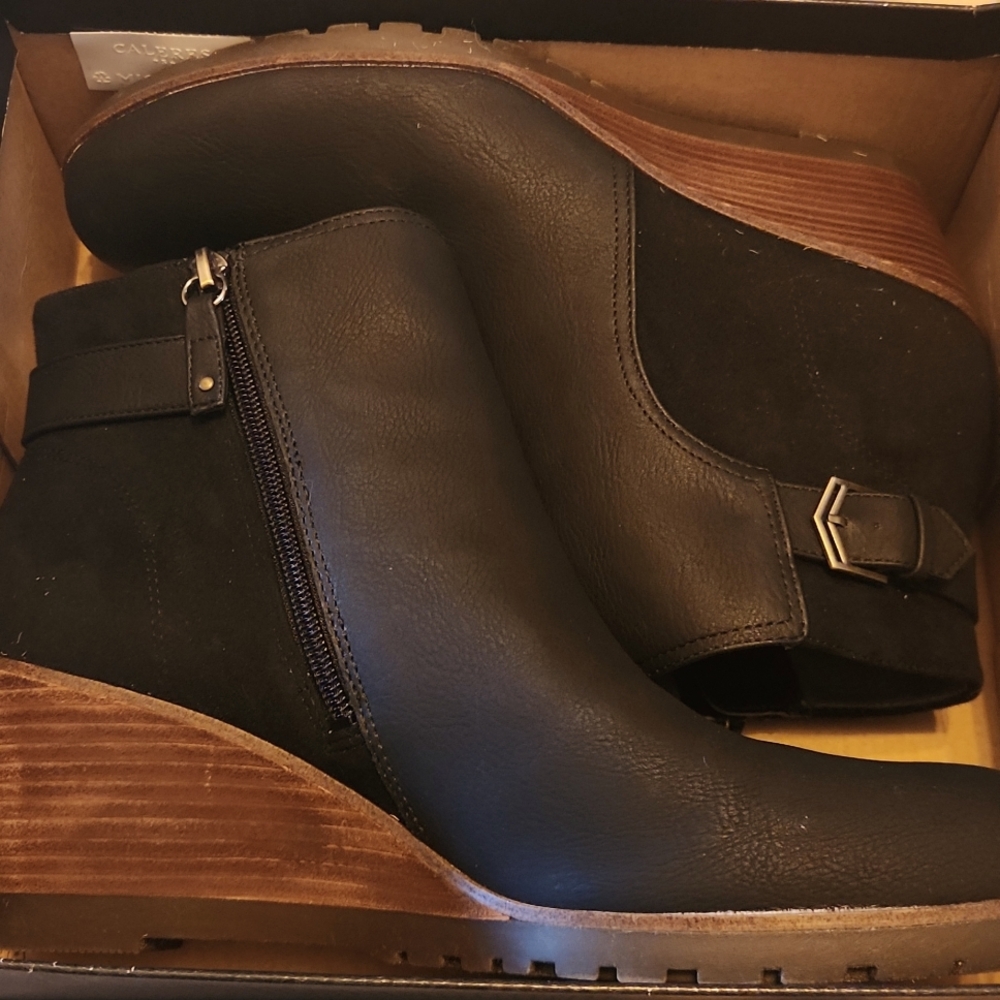 NWT Dr Scholls Noelle Black Ankle Boots size 11 - Picture 4 of 6